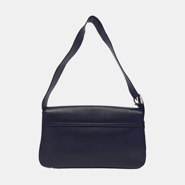 Calfskin Shoulder Bag Blue