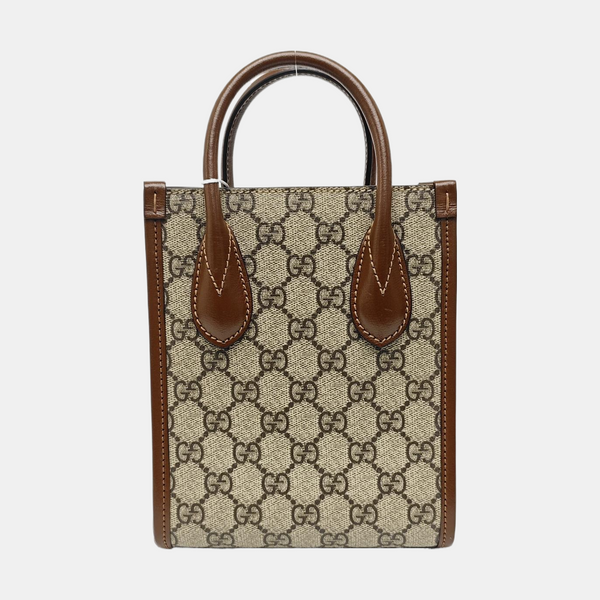 Retro Mini Monogram Coated Canvas Beige