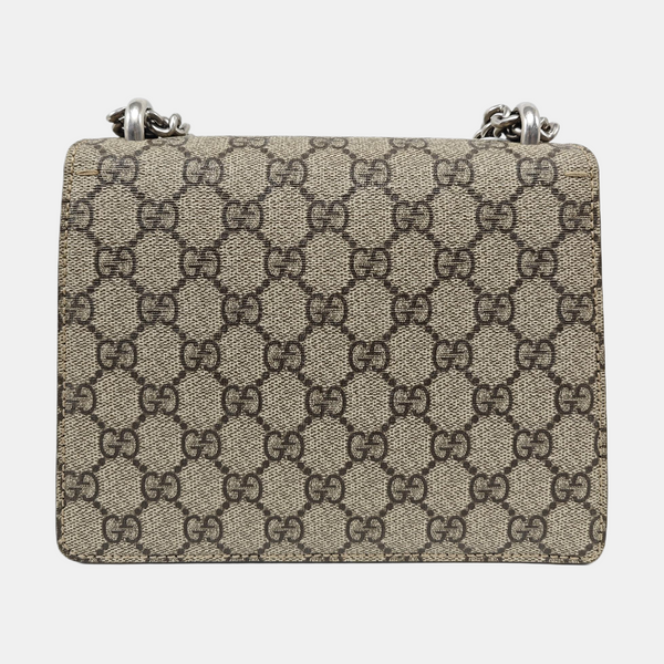 Dionysus Mini Monogram Coated Canvas Beige