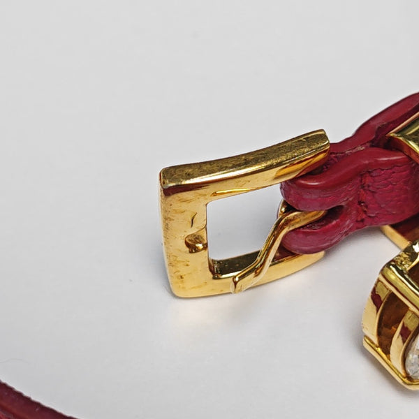 Leather Red Bracelet