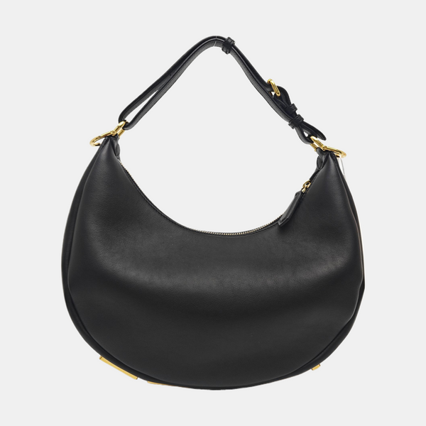 Calfskin Top Handle Bag Black