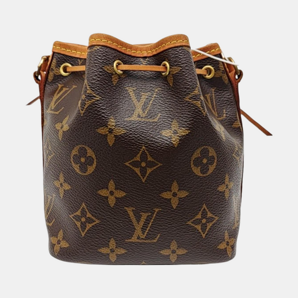 NÉONOÉ Nano Monogram Coated Canvas Brown
