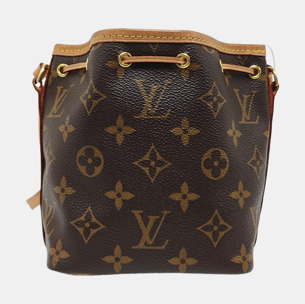 NÉONOÉ Nano Monogram Coated Canvas Brown