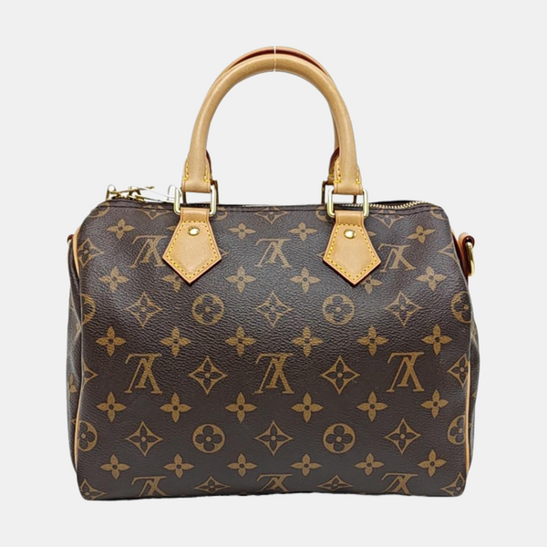 SPEEDY 25 Monogram Coated Canvas Brown