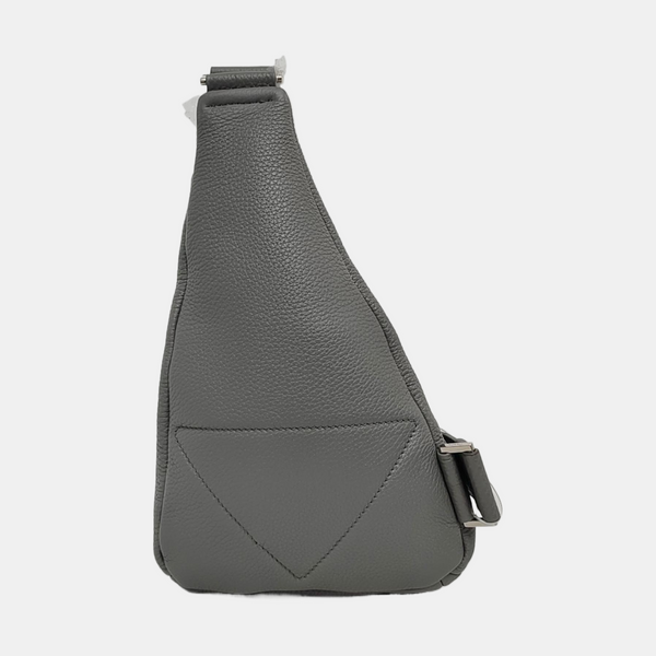 Authenticated pre-owned Triangle Leather Gray - Belt Bag at Looply