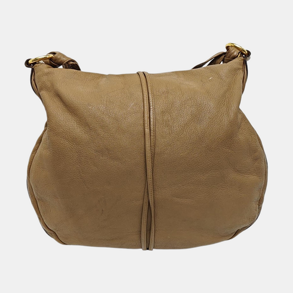 Calfskin Shoulder Bag Brown