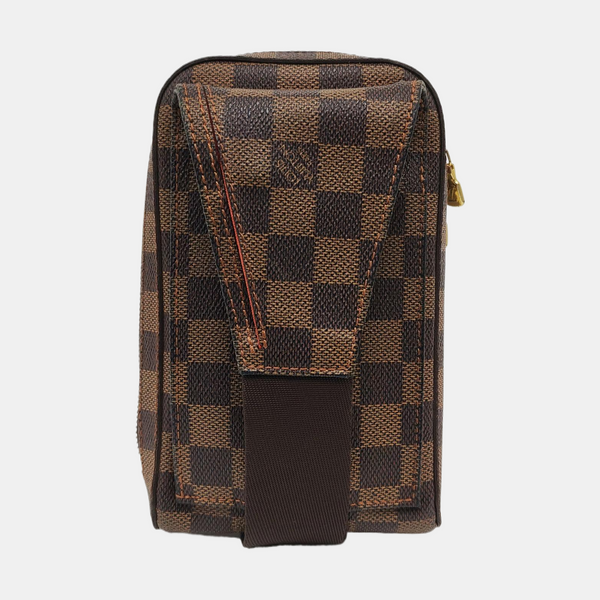 GÉRONIMOS Damier Ebene Coated Canvas Brown