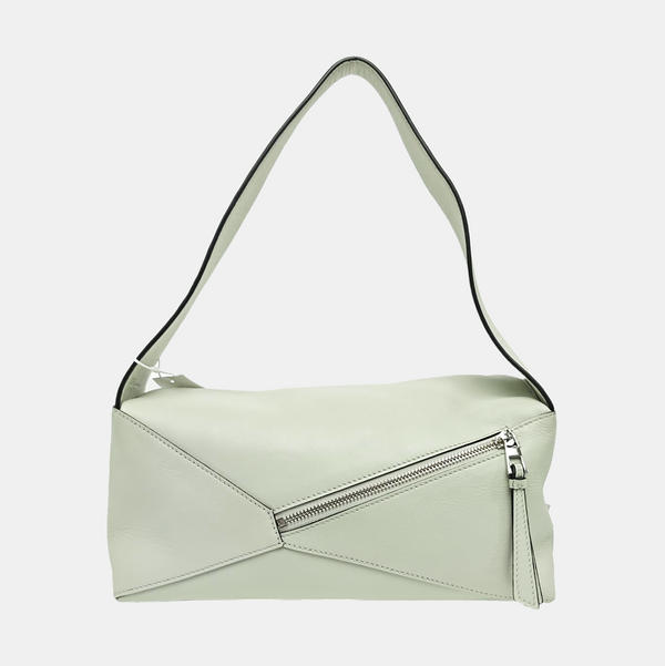 Puzzle Hobo Medium Calfskin Green