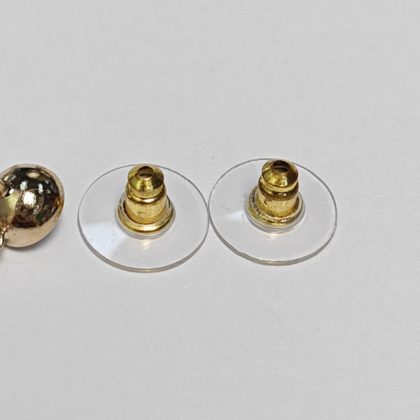 Leather Gold Earrings