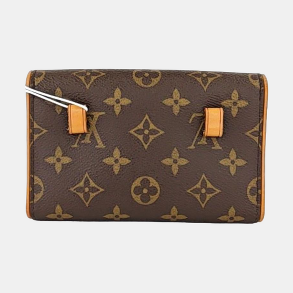 FLORENTINE Monogram Coated Canvas Brown