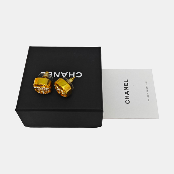 Metal Gold Stud Earrings