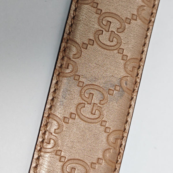 Leather Belt Beige