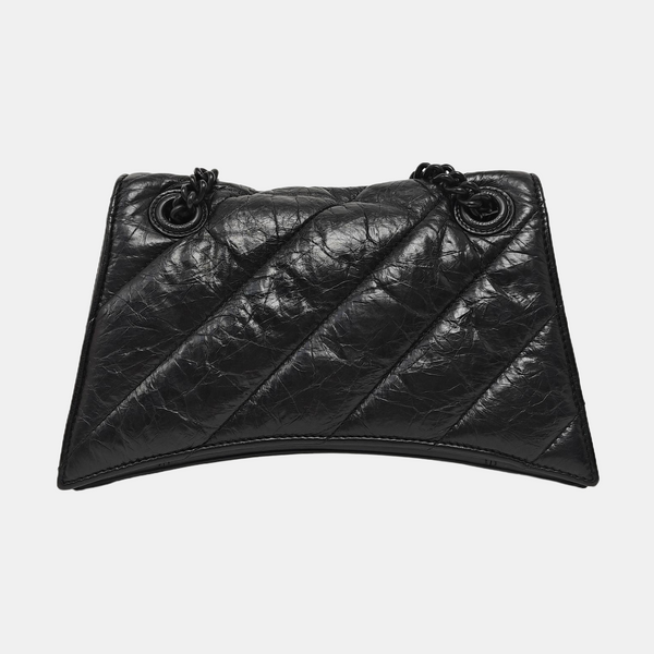 Crush Small Quilted Calfskin Black