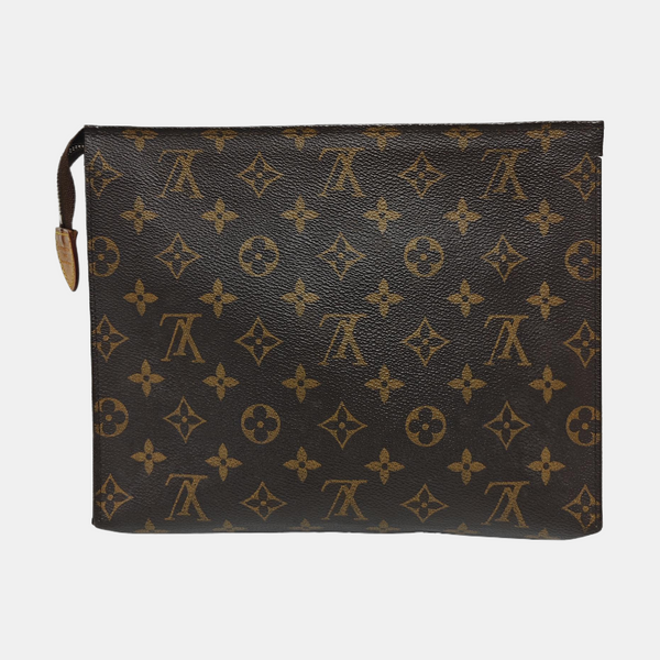 TOILET POCKET 26 Monogram Coated Canvas Brown