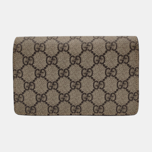 Dionysus Super Mini Monogram Coated Canvas Beige
