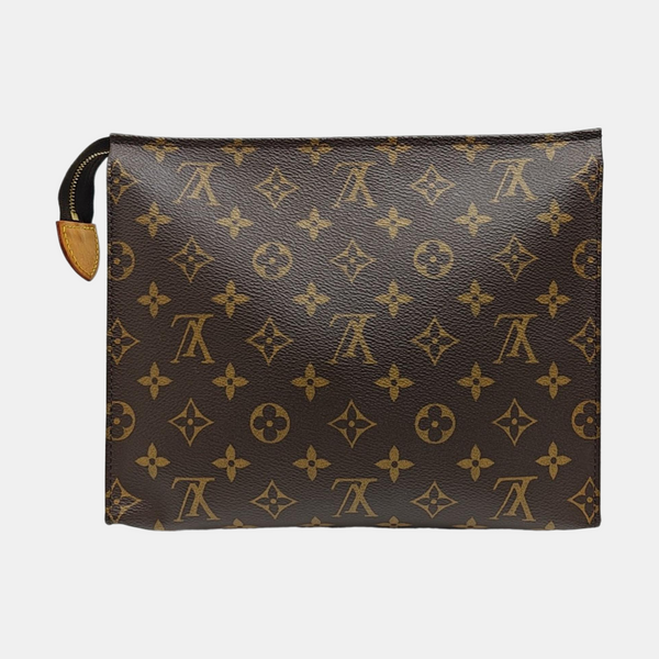 TOILET POCKET 26 Monogram Coated Canvas Brown