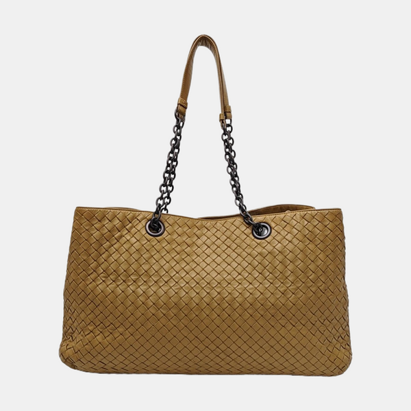 Lambskin Tote Bag Brown