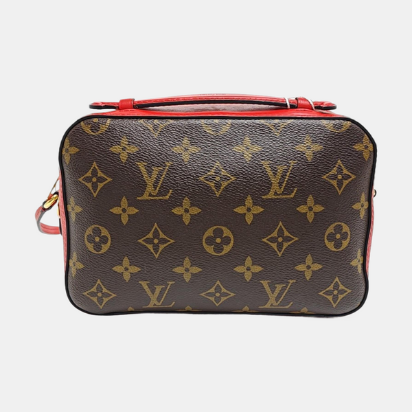 SAINTONGE Monogram Coated Canvas Brown