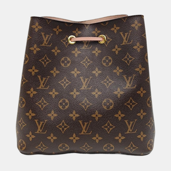 NÉONOÉ MM Monogram Coated Canvas Brown