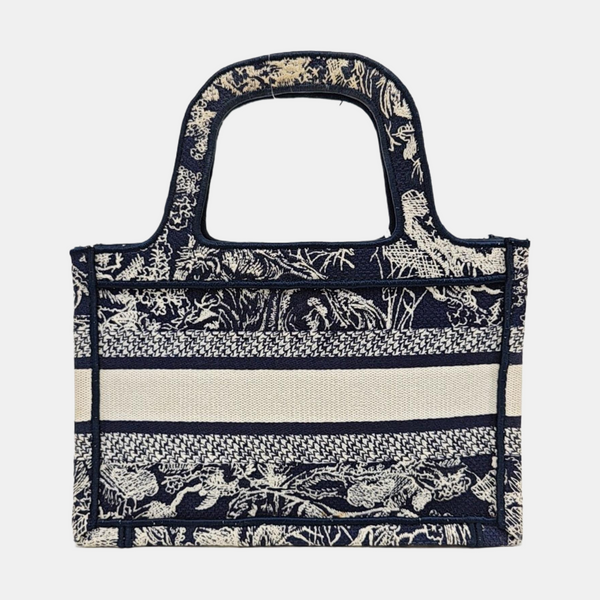 Authenticated pre-owned Book Tote Mini Fabric Blue - Tote Bag at Looply