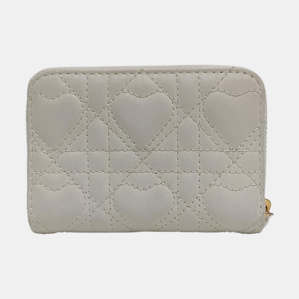 Quilted Calfskin Wallet White