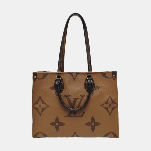 ONTHEGO MM Monogram Coated Canvas Brown