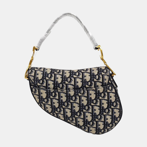 Saddle Mini Oblique Canvas Blue
