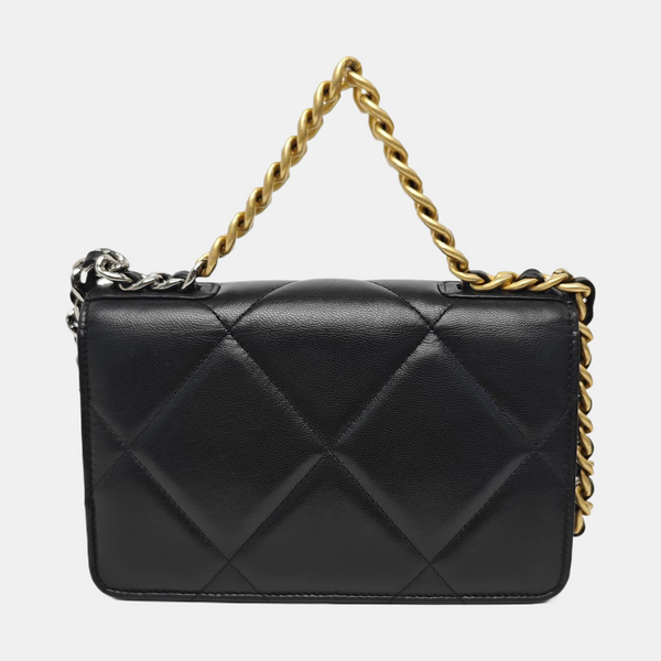CHANEL 19 WOC Quilted Lambskin Black