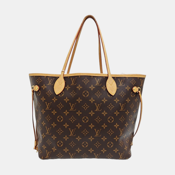 NEVERFULL MM Monogram Coated Canvas Brown