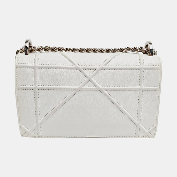 Diorama Small Cannage Calfskin White