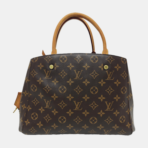 MONTAIGNE Monogram Coated Canvas Brown
