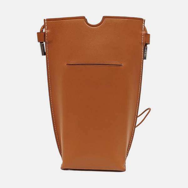 Calfskin Shoulder Bag Brown