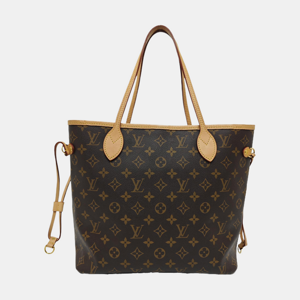 NEVERFULL MM Monogram Coated Canvas Brown
