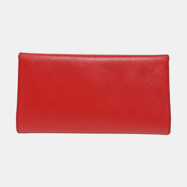 Vara Calfskin Red Wallet