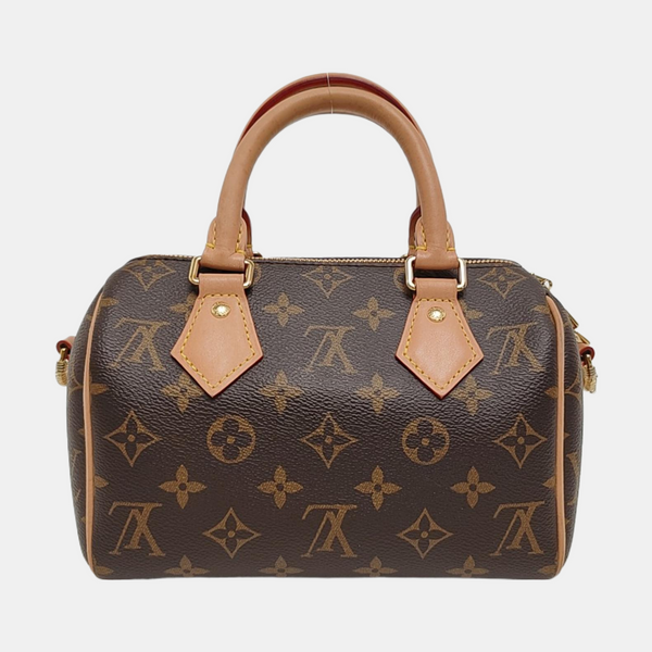 SPEEDY 20 Monogram Coated Canvas Brown