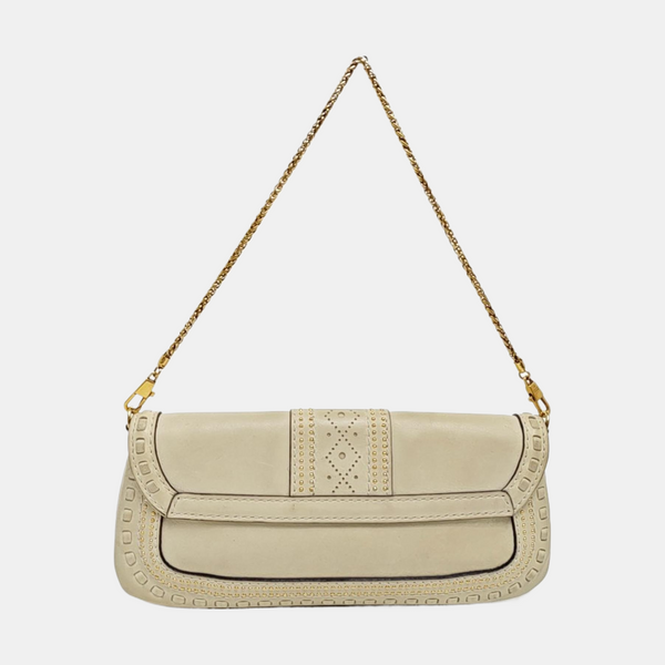 Snaffle Bit Calfskin White