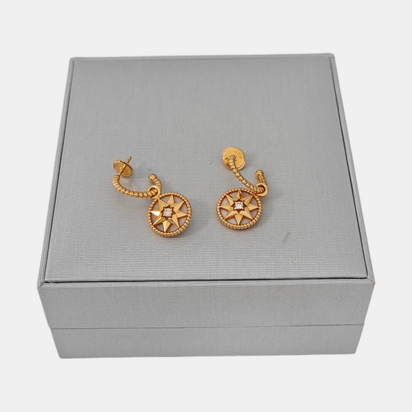 Rose Des Vents 18k Rose Gold Stud Earrings