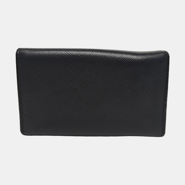 Saffiano Calfskin Key Pouch Black