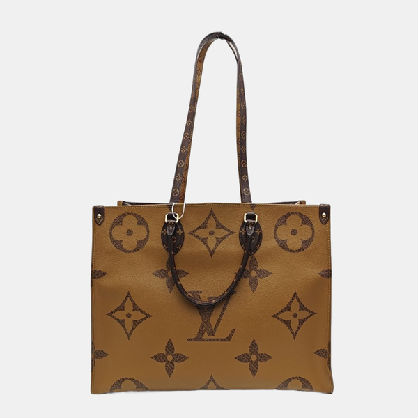 ONTHEGO GM Monogram Coated Canvas Brown