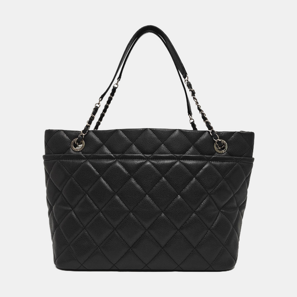 CC TIMELESS SOFT Quilted Grained Calfskin Black