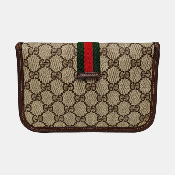 Ophidia Mini Monogram Coated Canvas Beige