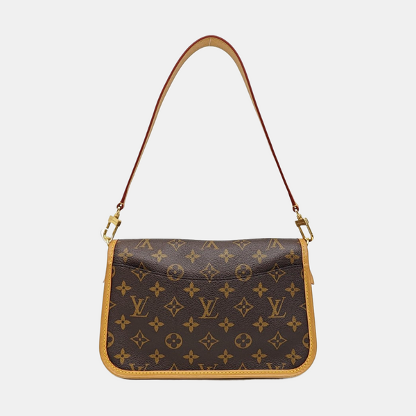 DIANE Monogram Coated Canvas Brown