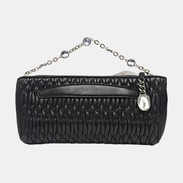 Matelassé Quilted Lambskin Black