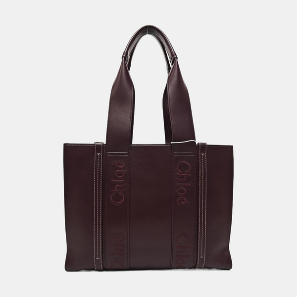 Woody Large Calfskin Red