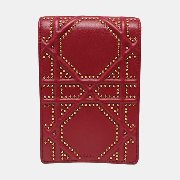 Diorama Cannage Calfskin Red