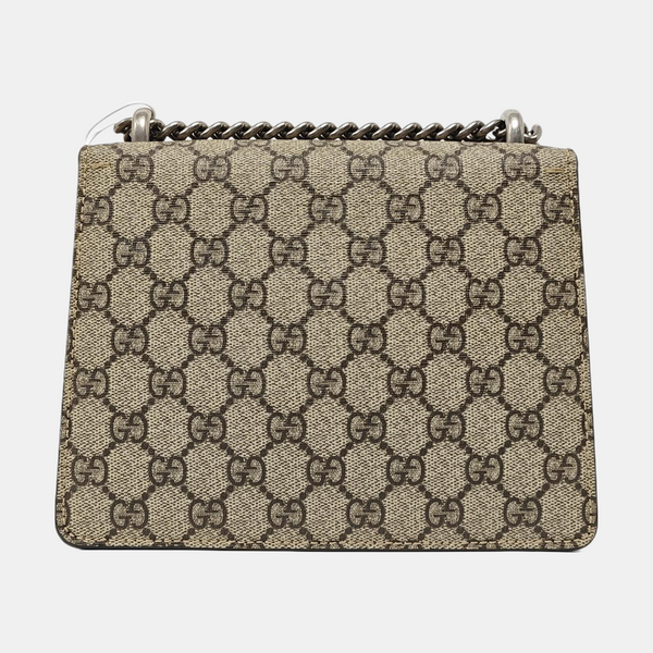 Dionysus Mini Monogram Coated Canvas Beige