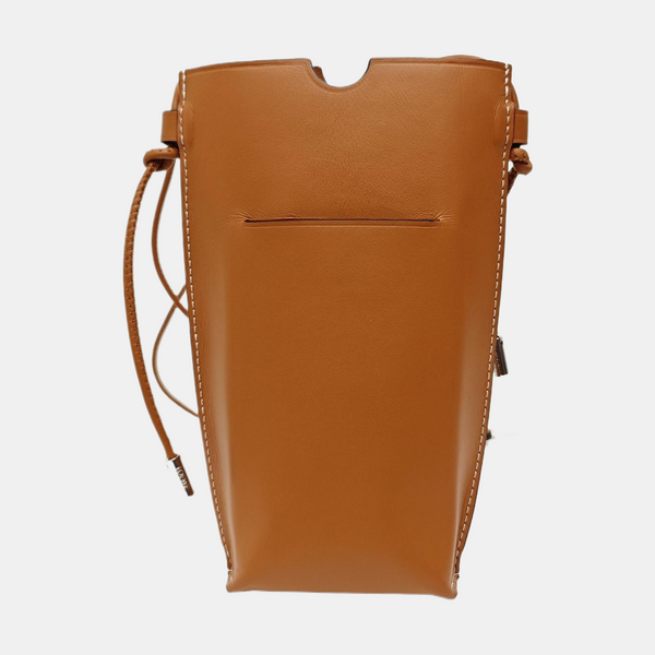 Calfskin Shoulder Bag Brown