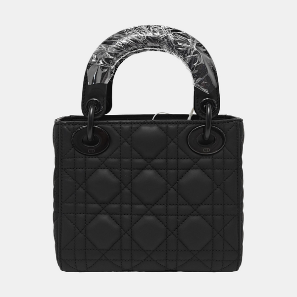 Lady Dior Mini Cannage Lambskin Black
