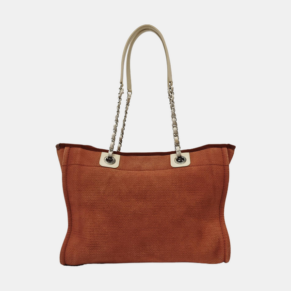 Authenticated pre-owned DEAUVILLE Canvas Brown - Tote Bag at Looply