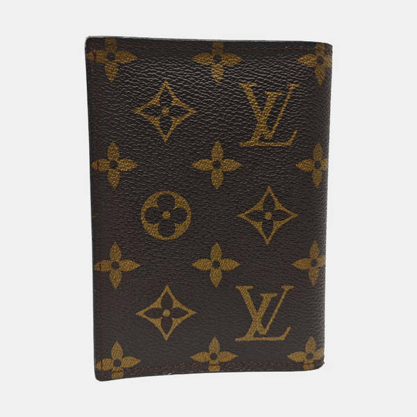 Monogram Coated Canvas Card Holder Brown